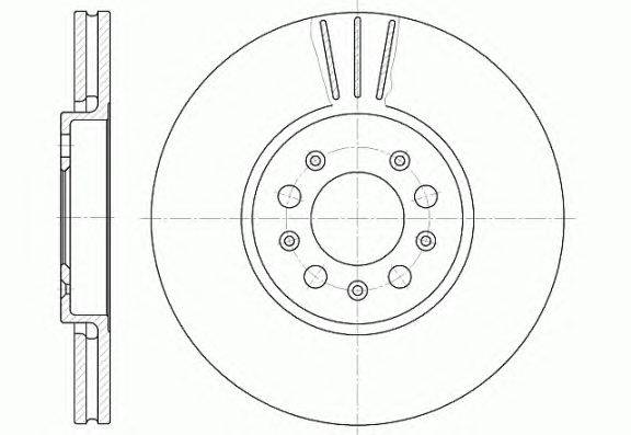 Тормозной диск KAWE 654410