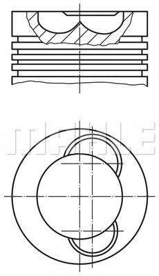 Поршень MAHLE ORIGINAL 209 53 00