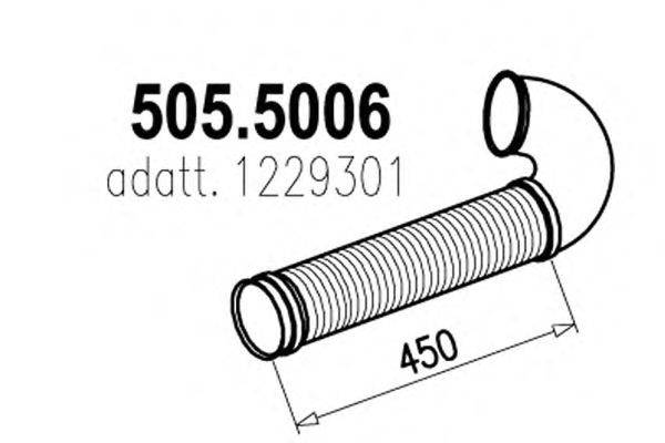 Труба выхлопного газа ASSO 505.5006