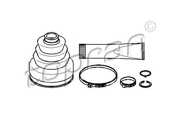 Комплект пылника, приводной вал TOPRAN 301658