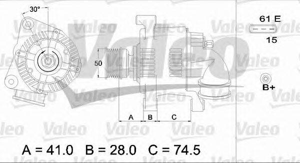 Генератор VALEO 436746