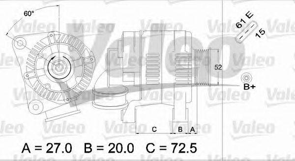 Генератор VALEO 437118