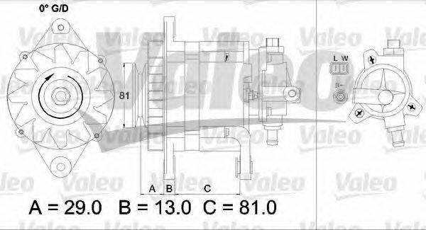 Генератор VALEO 437180