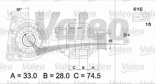 Генератор VALEO 437227