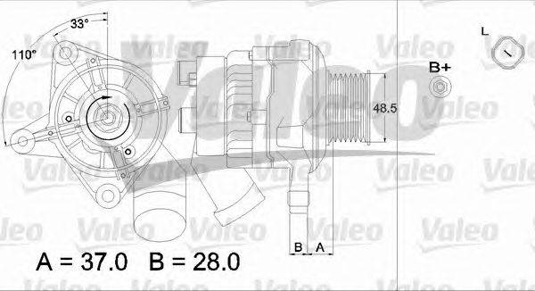 Генератор VALEO 437324