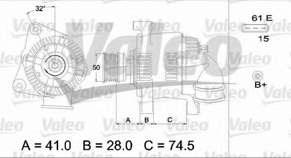 Генератор VALEO 437366