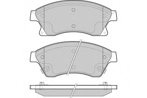 Комплект тормозных колодок, дисковый тормоз E.T.F. 12-1404