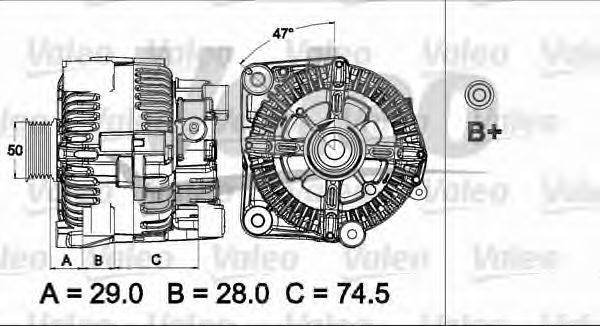 Генератор VALEO 437498