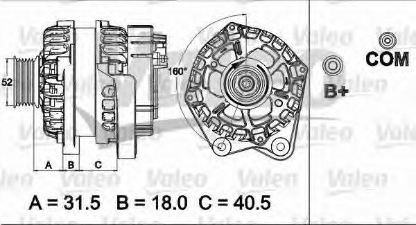 Генератор VALEO 437506