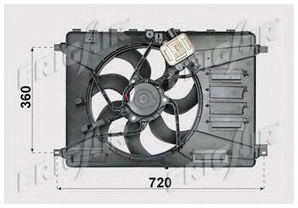 Вентилятор, охлаждение двигателя FRIGAIR GA200960