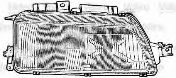 Рассеиватель, основная фара VALEO 86697