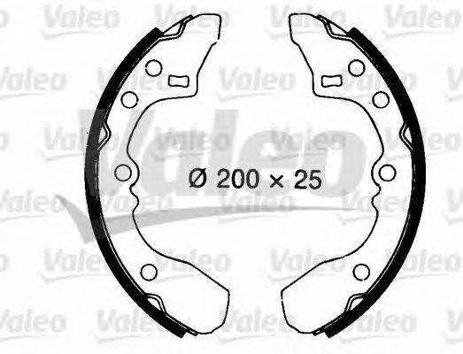 Комплект тормозных колодок VALEO 562702