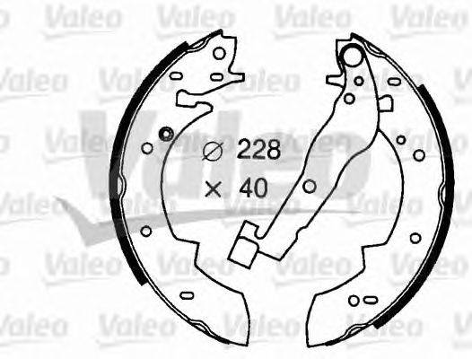 Комплект тормозных колодок VALEO 562615