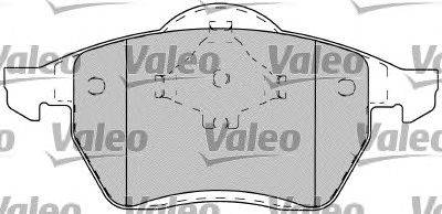 Комплект тормозных колодок, дисковый тормоз VALEO 540497
