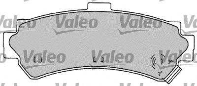 Комплект тормозных колодок, дисковый тормоз VALEO 598072