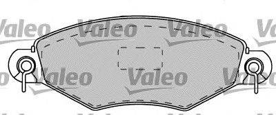 Комплект тормозных колодок, дисковый тормоз VALEO 598324