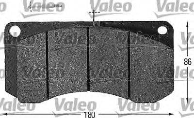 Комплект тормозных колодок, дисковый тормоз VALEO 29013