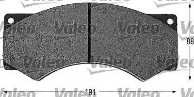 Комплект тормозных колодок, дисковый тормоз VALEO 29017