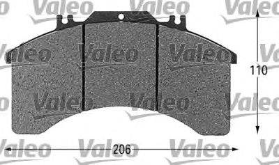 Комплект тормозных колодок, дисковый тормоз VALEO 29032