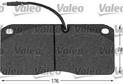 Комплект тормозных колодок, дисковый тормоз VALEO 29039