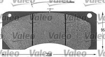 Комплект тормозных колодок, дисковый тормоз VALEO 541615