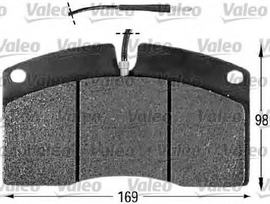 Комплект тормозных колодок, дисковый тормоз VALEO 29072