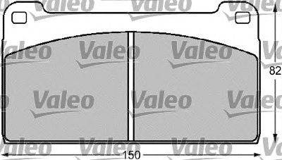 Комплект тормозных колодок, дисковый тормоз VALEO 541711