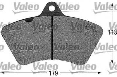 Комплект тормозных колодок, дисковый тормоз VALEO 541603