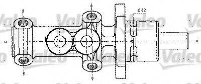 Главный тормозной цилиндр VALEO 402227