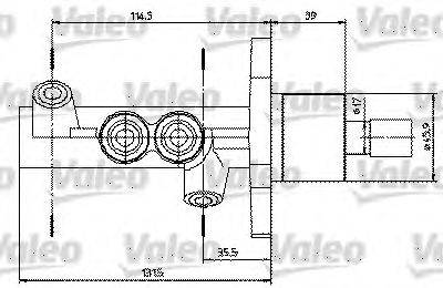 Главный тормозной цилиндр VALEO 402314