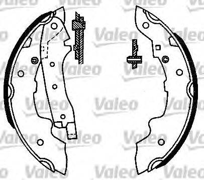 Комплект тормозных колодок VALEO 562027