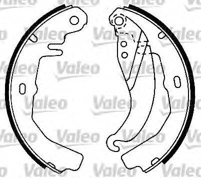 Комплект тормозных колодок VALEO 562052