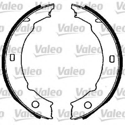Комплект тормозных колодок, стояночная тормозная система VALEO 564018
