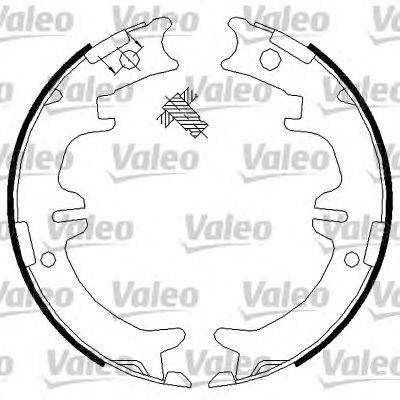 Комплект тормозных колодок, стояночная тормозная система VALEO 564015