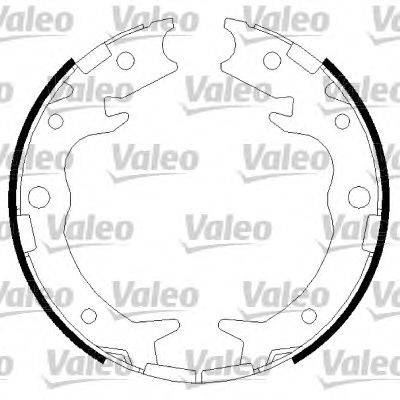 Комплект тормозных колодок, стояночная тормозная система VALEO 564016