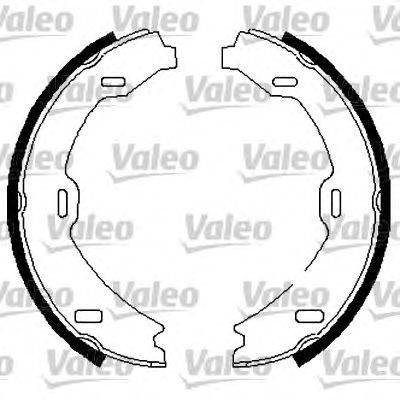Комплект тормозных колодок, стояночная тормозная система VALEO 564007