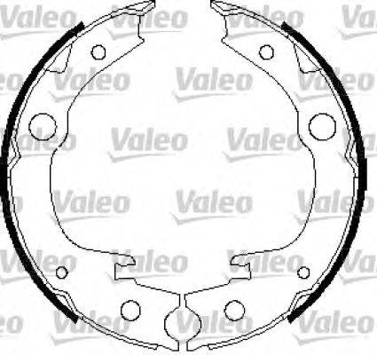 Комплект тормозных колодок, стояночная тормозная система VALEO 564008