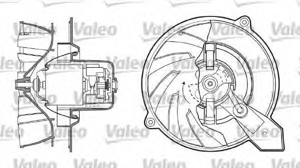 VALEO (НОМЕР: 698435) Вентилятор салона
