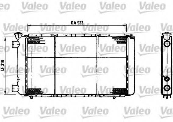 Радиатор, охлаждение двигателя VALEO 31912