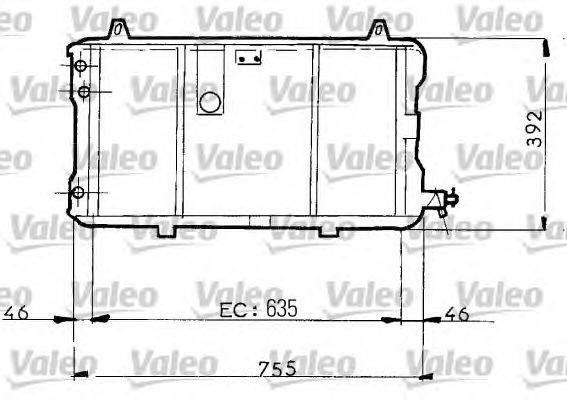 Радиатор, охлаждение двигателя VALEO 730025