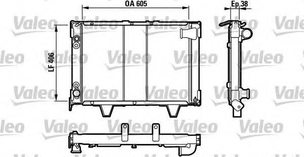 Радиатор, охлаждение двигателя VALEO 730066