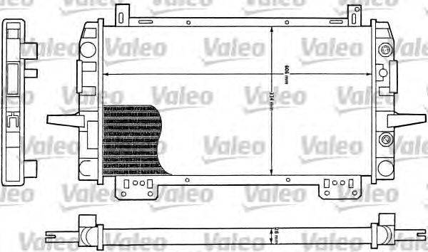 Радиатор, охлаждение двигателя VALEO 730111