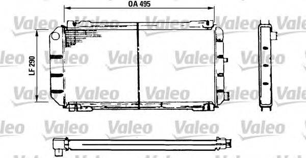 Радиатор, охлаждение двигателя VALEO 730116