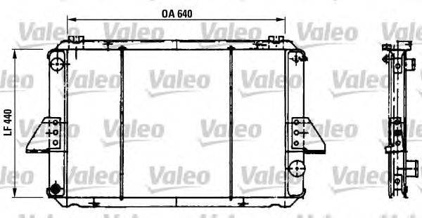 Радиатор, охлаждение двигателя VALEO 730130