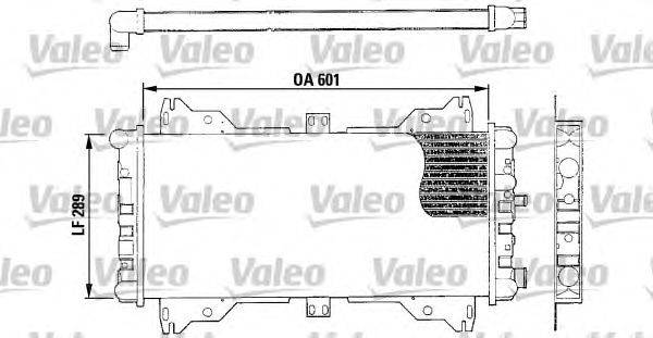 Радиатор, охлаждение двигателя VALEO 730169