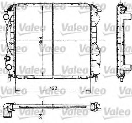 Радиатор, охлаждение двигателя VALEO 730181