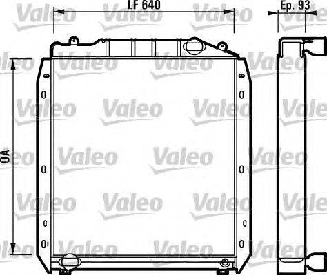 Радиатор, охлаждение двигателя VALEO RC2029