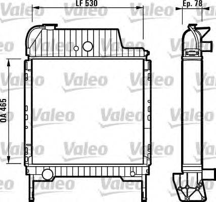 Радиатор, охлаждение двигателя VALEO 34971