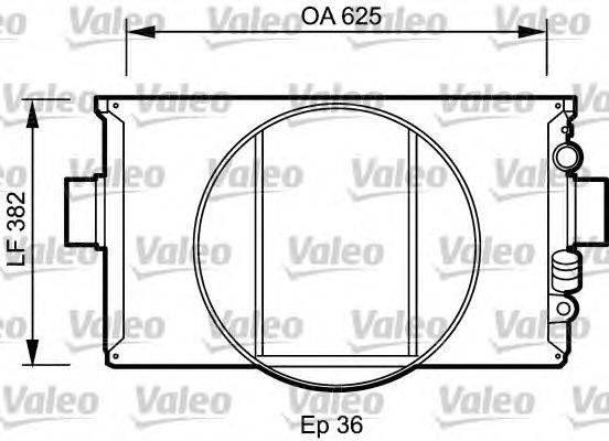 Радиатор, охлаждение двигателя VALEO 730334