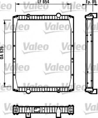 Радиатор, охлаждение двигателя VALEO 730337